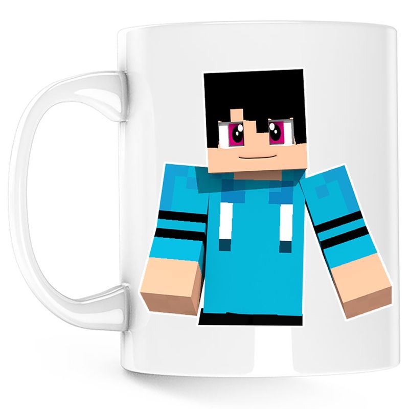 Casa si Gradina - Bucatarie si vesela - Cani si pahare - Cani si cesti - Cana Minecraft Happy Alex, alba, 330 ml - Infinity.ro