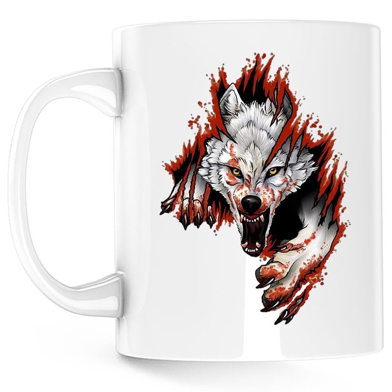 Casa si Gradina - Bucatarie si vesela - Cani si pahare - Cani si cesti - Cana Joker Wolf Attack Fortnite Epic Lup, alba, 330 ml - Infinity.ro