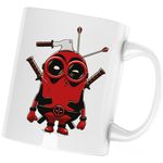 Casa si Gradina - Bucatarie si vesela - Cani si pahare - Cani si cesti - Cana Deadpool Minions SuperHero, alba, 330 ml - Infinity.ro
