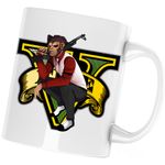 Casa si Gradina - Bucatarie si vesela - Cani si pahare - Cani si cesti - Cana Pogo GTA5 V Minecraft, alba, 330 ml - Infinity.ro
