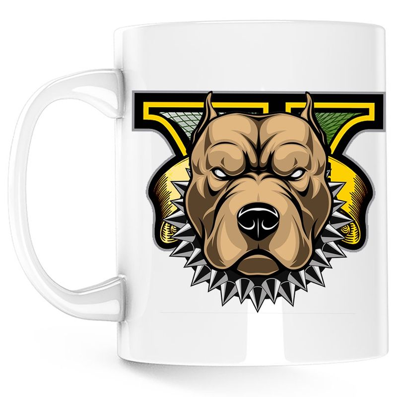 Casa si Gradina - Bucatarie si vesela - Cani si pahare - Cani si cesti - Cana Amstaff Dog GTA, alba, 330 ml - Infinity.ro