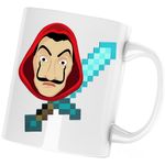 Casa si Gradina - Bucatarie si vesela - Cani si pahare - Cani si cesti - Cana Casa de Papel Minecraft Diamond Sword, alba, 330 ml - Infinity.ro