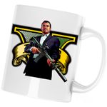 Casa si Gradina - Bucatarie si vesela - Cani si pahare - Cani si cesti - Cana Michael GTA5 Grand Theft Auto, alba, 330 ml - Infinity.ro