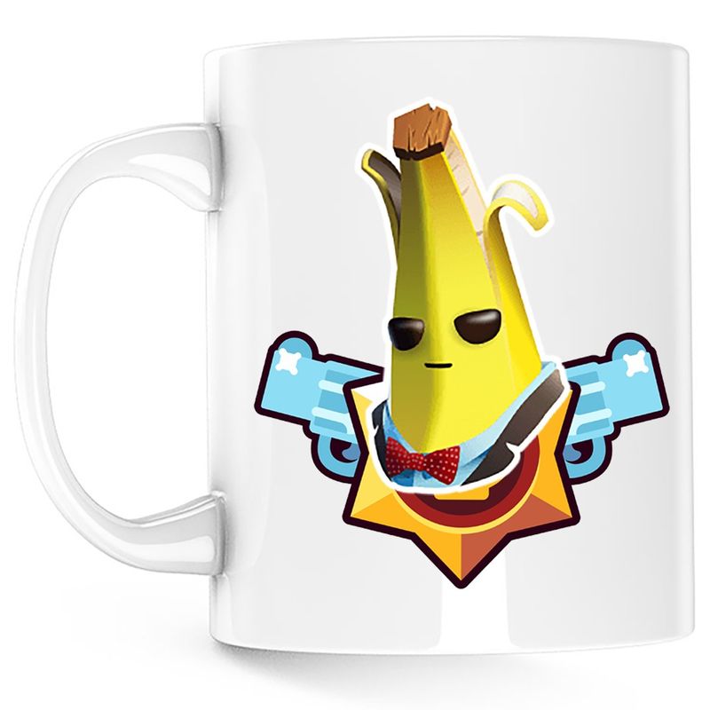 Casa si Gradina - Bucatarie si vesela - Cani si pahare - Cani si cesti - Cana Agent Peely Fortnite Brawlers, alba, 330 ml - Infinity.ro