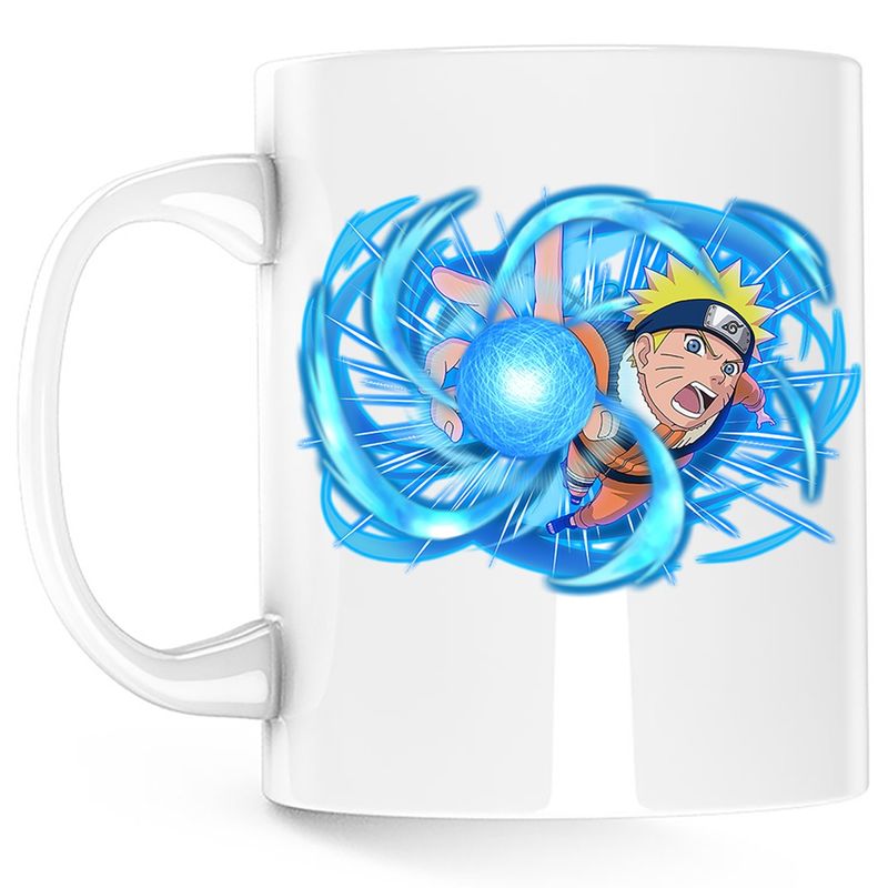 Casa si Gradina - Bucatarie si vesela - Cani si pahare - Cani si cesti - Cana Naruto Uzumaki Power Magic Storm, alba, 330 ml - Infinity.ro