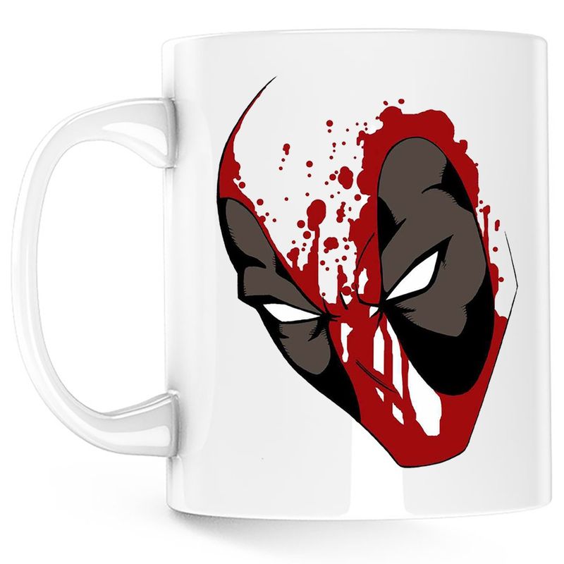 Casa si Gradina - Bucatarie si vesela - Cani si pahare - Cani si cesti - Cana Deadpool Ninja Mask Marvel, alba, 330 ml - Infinity.ro