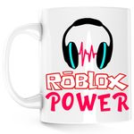 Casa si Gradina - Bucatarie si vesela - Cani si pahare - Cani si cesti - Cana Roblox Power Fan Gaming, alba, 330 ml - Infinity.ro