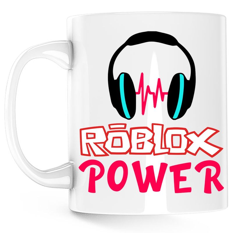 Casa si Gradina - Bucatarie si vesela - Cani si pahare - Cani si cesti - Cana Roblox Power Fan Gaming, alba, 330 ml - Infinity.ro