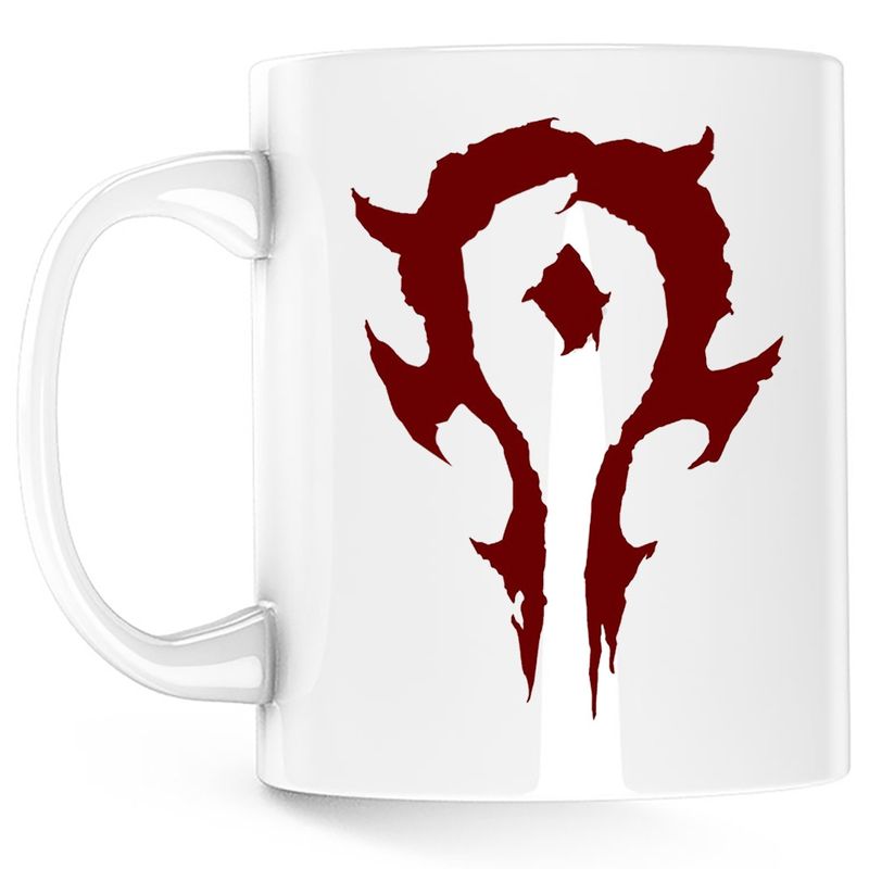 Casa si Gradina - Bucatarie si vesela - Cani si pahare - Cani si cesti - Cana World of Warcraft Horde Orc WoW Azeroth, alba, 330 ml - Infinity.ro