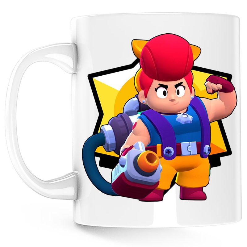 Casa si Gradina - Bucatarie si vesela - Cani si pahare - Cani si cesti - Cana Pam Skin Brawl Stars GTA, alba, 330 ml - Infinity.ro