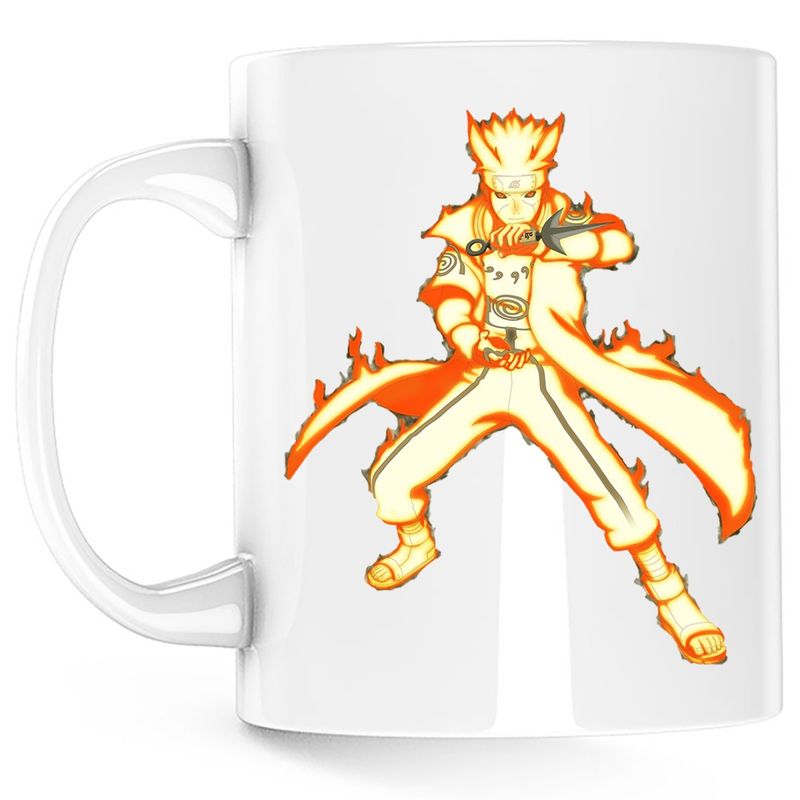 Casa si Gradina - Bucatarie si vesela - Cani si pahare - Cani si cesti - Cana Naruto Minato Namikaze Fire Anime Manga, alba, 330 ml - Infinity.ro