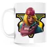 Casa si Gradina - Bucatarie si vesela - Cani si pahare - Cani si cesti - Cana Skully Fortnite GTA V, alba, 330 ml - Infinity.ro
