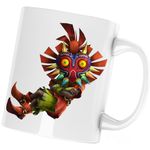 Casa si Gradina - Bucatarie si vesela - Cani si pahare - Cani si cesti - Cana Legend of Zelda Majoras Mask, alba, 330 ml - Infinity.ro