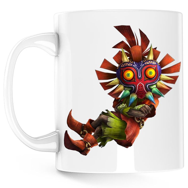 Casa si Gradina - Bucatarie si vesela - Cani si pahare - Cani si cesti - Cana Legend of Zelda Majoras Mask, alba, 330 ml - Infinity.ro