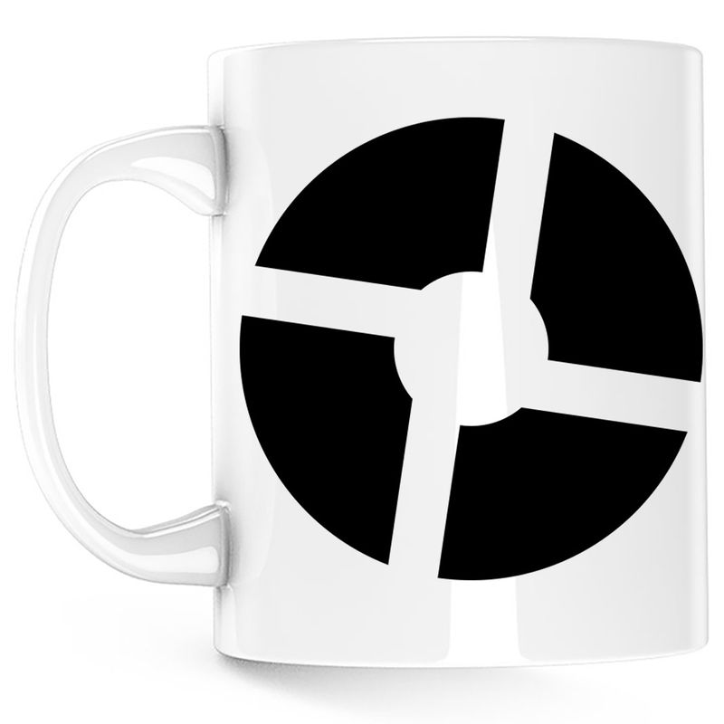 Casa si Gradina - Bucatarie si vesela - Cani si pahare - Cani si cesti - Cana Quake Team Fortress Clasic Dota Fallout Logo Scout Black GTA, alba, 330 ml - Infinity.ro