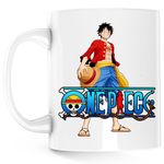 Casa si Gradina - Bucatarie si vesela - Cani si pahare - Cani si cesti - Cana Desene Animate One Piece Monkey Marinarul, alba, 330 ml - Infinity.ro