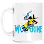 Casa si Gradina - Bucatarie si vesela - Cani si pahare - Cani si cesti - Cana Wolverine Logo X-MEN Project Experiments Mad Mind, alba,  330 ml - Infinity.ro