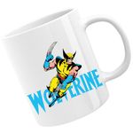 Casa si Gradina - Bucatarie si vesela - Cani si pahare - Cani si cesti - Cana Wolverine Logo X-MEN Project Experiments Mad Mind, alba,  330 ml - Infinity.ro