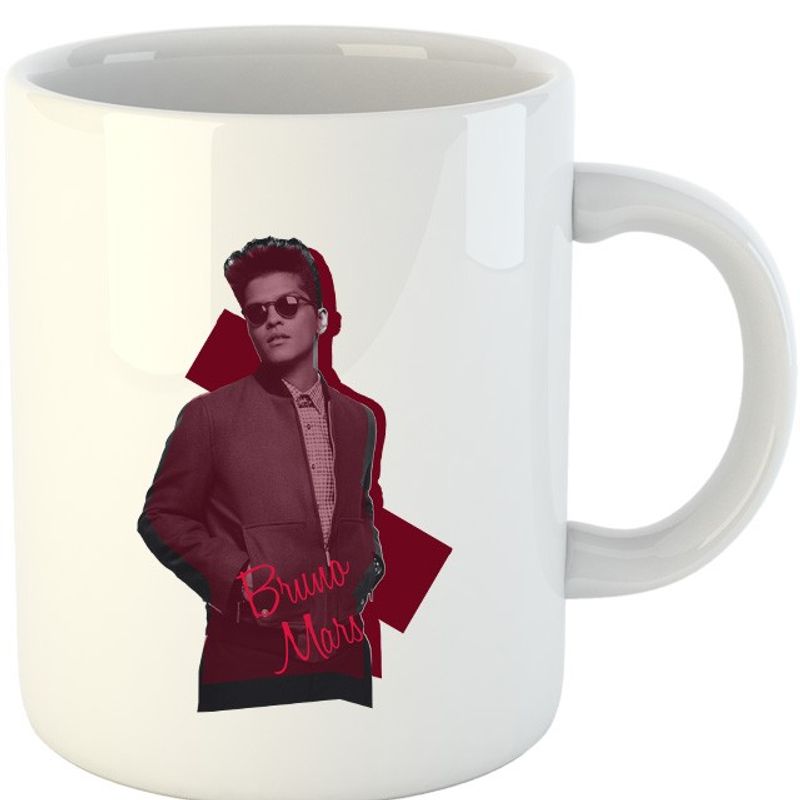 Casa si Gradina - Bucatarie si vesela - Cani si pahare - Cani si cesti - Cana Bruno Mars Cool Vintage Style Actor Singer, alba,  330 ml - Infinity.ro