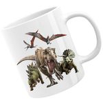 Casa si Gradina - Bucatarie si vesela - Cani si pahare - Cani si cesti - Cana Jurassic Park Dinosaur Plateosaurus Fossils, alba,  330 ml - Infinity.ro