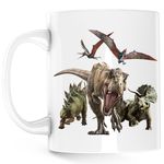 Casa si Gradina - Bucatarie si vesela - Cani si pahare - Cani si cesti - Cana Jurassic Park Dinosaur Plateosaurus Fossils, alba,  330 ml - Infinity.ro