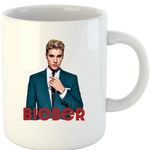 Casa si Gradina - Bucatarie si vesela - Cani si pahare - Cani si cesti - Cana Justin Bieber Classy Suit Gentleman Artist, alba,  330 ml - Infinity.ro