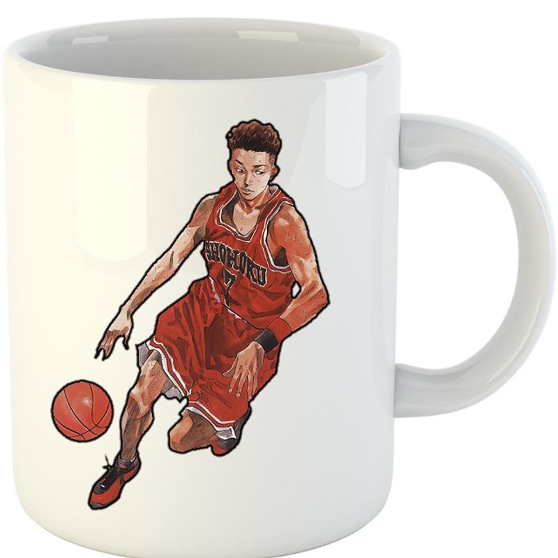 Casa si Gradina - Bucatarie si vesela - Cani si pahare - Cani si cesti - Cana Slam Dunk Miyagi Basketball Hoop Anime, alba,  330 ml - Infinity.ro