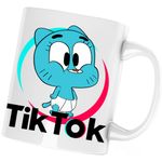 Casa si Gradina - Bucatarie si vesela - Cani si pahare - Cani si cesti - Cana Gumball Bebelus Tiktok Bebe Tik Tok Creator, alba, 330 ml - Infinity.ro