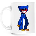 Casa si Gradina - Bucatarie si vesela - Cani si pahare - Cani si cesti - Cana Huggy Wuggy Toy Huge Horror Monster Devil, alba,  330 ml - Infinity.ro
