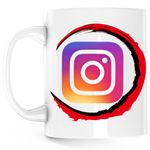 Casa si Gradina - Bucatarie si vesela - Cani si pahare - Cani si cesti - Cana Demon Slayer Insta Creator Instagram Anime, alba, 330 ml - Infinity.ro