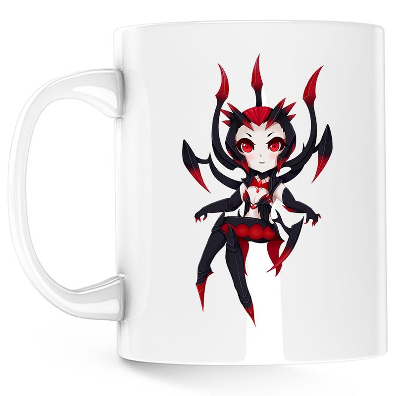 Casa si Gradina - Bucatarie si vesela - Cani si pahare - Cani si cesti - Cana League of Legends Elise Spider Queen LoL, alba, 330 ml - Infinity.ro