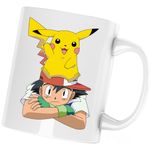 Casa si Gradina - Bucatarie si vesela - Cani si pahare - Cani si cesti - Cana Pokemon Go Ash Pikachu Detective, alba, 330 ml - Infinity.ro