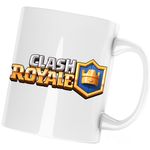 Casa si Gradina - Bucatarie si vesela - Cani si pahare - Cani si cesti - Cana Clash Royale Clans Logo, alba, 330 ml - Infinity.ro