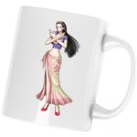 Casa si Gradina - Bucatarie si vesela - Cani si pahare - Cani si cesti - Cana Boa Hancock One Piece Kuja Pirates Captain, alba, 330 ml - Infinity.ro