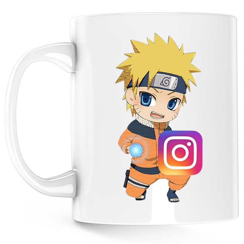 Casa si Gradina - Bucatarie si vesela - Cani si pahare - Cani si cesti - Cana Naruto Instagram Creator Akatsuki Anime Manga, alba, 330 ml - Infinity.ro