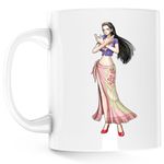 Casa si Gradina - Bucatarie si vesela - Cani si pahare - Cani si cesti - Cana Boa Hancock One Piece Kuja Pirates Captain, alba, 330 ml - Infinity.ro