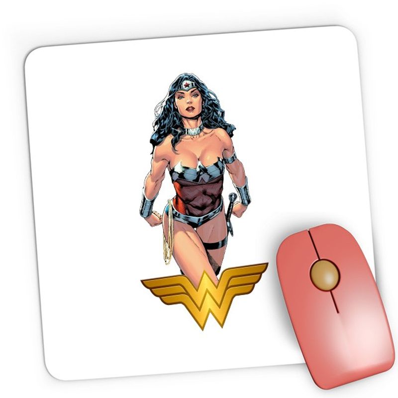PC, gaming si accesorii - Periferice PC - Mousepad - Mousepad Gaming Wonder Women Logo Wings Super Powers, 21x19 см - Infinity.ro