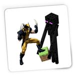 PC, gaming si accesorii - Periferice PC - Mousepad - Mousepad Gaming Minecraft Enderman Wolverine Grass Cube, 21x19 см - Infinity.ro