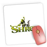 PC, gaming si accesorii - Periferice PC - Mousepad - Mousepad Gaming Shrek Logo Monster Donkey Animal Gnom Medieval, 21x19 см - Infinity.ro