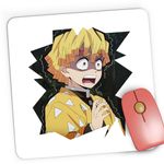 PC, gaming si accesorii - Periferice PC - Mousepad - Mousepad Gaming Demon Slayer Zenitsu Manga, 21x19 cm - Infinity.ro