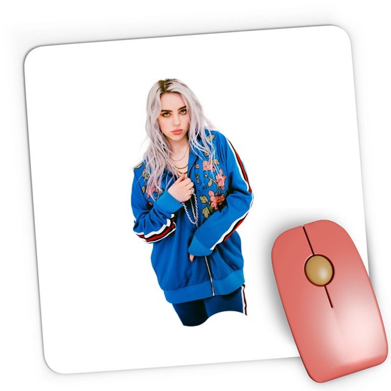 PC, gaming si accesorii - Periferice PC - Mousepad - Mousepad Gaming Billie Eilish American Singer Songwriter Ocean Eyes, 21x19 см - Infinity.ro