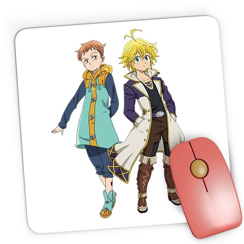 PC, gaming si accesorii - Periferice PC - Mousepad - Mousepad Gaming Seven Deadly Sins King Melodias Super Power, 21x19 см - Infinity.ro