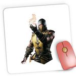 PC, gaming si accesorii - Periferice PC - Mousepad - Mousepad Gaming Mortal Kombat Scorpion Deadly Alliance Video Game Fatalitate, 21x19 cm - Infinity.ro