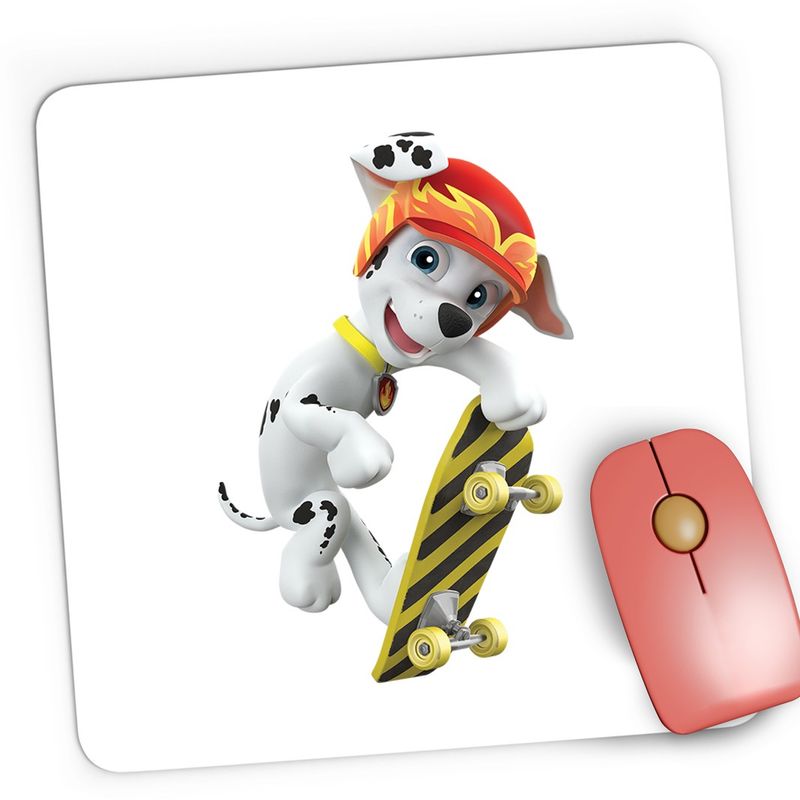 PC, gaming si accesorii - Periferice PC - Mousepad - Mousepad Gaming Paw Patrol Marshal Skateboard Dalmatian, 21x19 cm - Infinity.ro