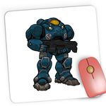 PC, gaming si accesorii - Periferice PC - Mousepad - Mousepad Gaming StarCraft 2 Terran Unit Out With It, 21x19 cm - Infinity.ro