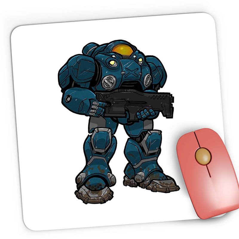 PC, gaming si accesorii - Periferice PC - Mousepad - Mousepad Gaming StarCraft 2 Terran Unit Out With It, 21x19 cm - Infinity.ro
