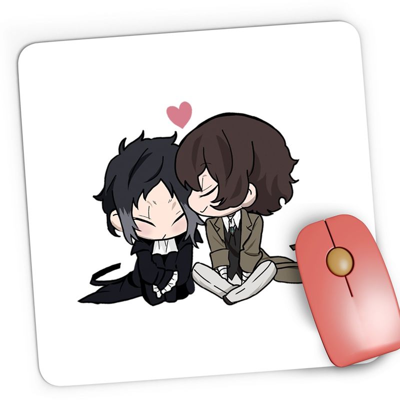 PC, gaming si accesorii - Periferice PC - Mousepad - Mousepad Gaming Bungo Stray Dogs Chibi Plush Anime Manga, 21x19 cm - Infinity.ro