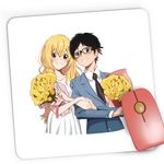 PC, gaming si accesorii - Periferice PC - Mousepad - Mousepad Gaming Your Lie in April Dragobete Valentine's Day Gift, 21x19 cm - Infinity.ro