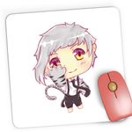 PC, gaming si accesorii - Periferice PC - Mousepad - Mousepad Gaming Bungo Stray Dogs Atsushi Tiger Chibi Anime, 21x19 cm - Infinity.ro