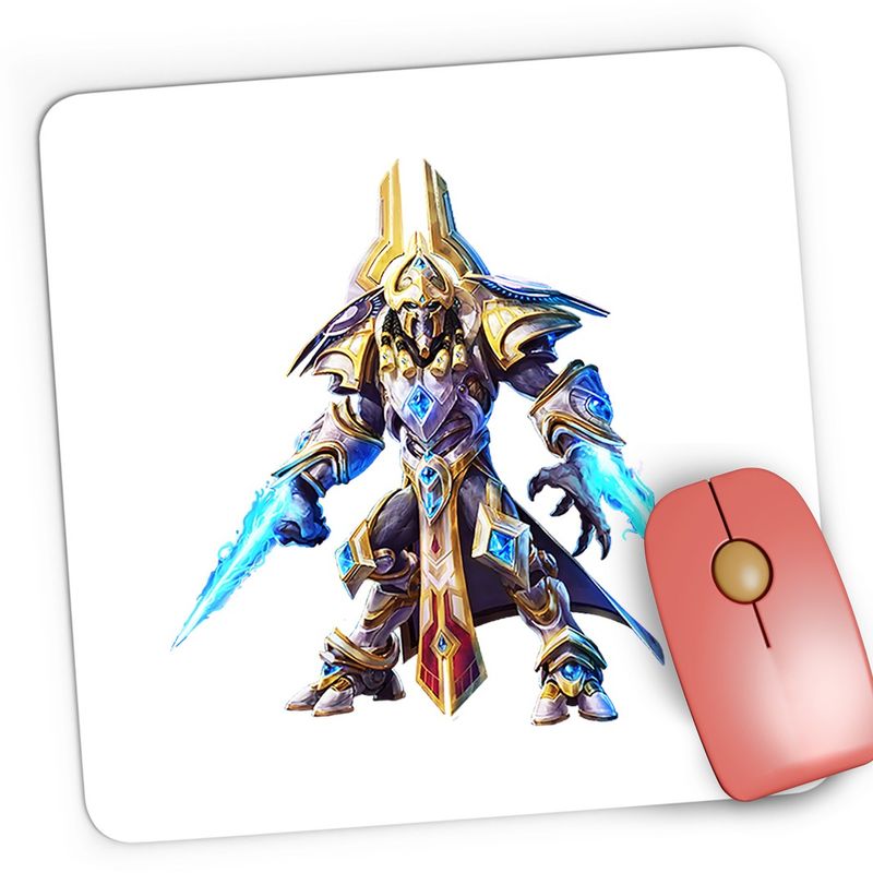 PC, gaming si accesorii - Periferice PC - Mousepad - Mousepad Gaming StarCraft 2 Protoss Warrior Epic Game Play, 21x19 cm - Infinity.ro